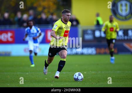 Envirovent Stadium, Harrogate, Angleterre - 30 octobre 2021 Jack Muldoon (18) de Harrogate - pendant le jeu Harrogate v Bristol Rovers, EFL League 2, 2021/22, au Envirovent Stadium, Harrogate, Angleterre - 30 octobre 2021 crédit: Arthur Haigh/WhiteRosePhotos/Alay Live News Banque D'Images