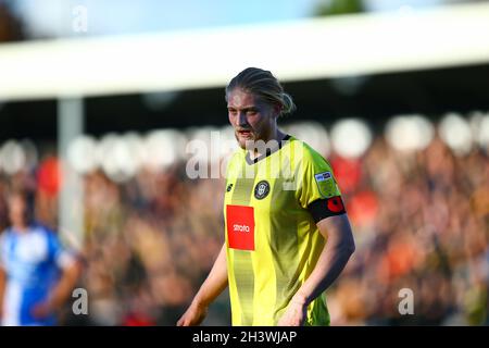 Envirovent Stadium, Harrogate, Angleterre - 30 octobre 2021 Luke Armstrong (29) de Harrogate - pendant le jeu Harrogate v Bristol Rovers, EFL League 2, 2021/22, au stade Envirovent, Harrogate, Angleterre - 30 octobre 2021 crédit: Arthur Haigh/WhiteRosePhotos/Alay Live News Banque D'Images