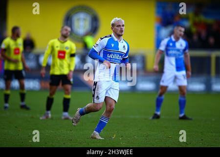 Envirovent Stadium, Harrogate, Angleterre - 30 octobre 2021 Luke Thomas (7) de Bristol Rovers - pendant le jeu Harrogate v Bristol Rovers, EFL League 2, 2021/22, au stade Envirovent, Harrogate, Angleterre - 30 octobre 2021 crédit: Arthur Haigh/WhiteRosePhotos/Alay Live News Banque D'Images