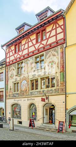 Vieille ville de Stein am Rhein, Suisse Banque D'Images