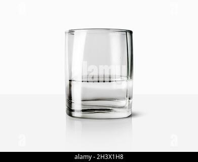 Avec de l'eau en verre Banque D'Images