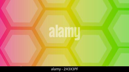 Texture d'arrière-plan dégradé, grands hexagones abstraits - vecteur Banque D'Images