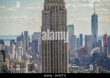 La vue depuis le Rockefeller Center (Top of the Rock) Banque D'Images