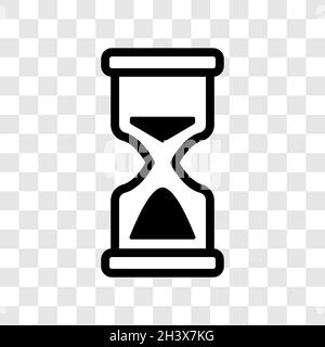 Icône de chronomètre de sable HourGlass.Chargement du symbole Web du pointeur ou de l'interface utilisateur de l'application.Illustration vectorielle isolée sur fond transparent. Illustration de Vecteur