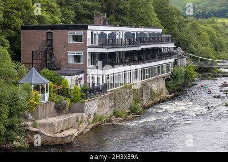 BERWYN, DENBIGHSHIRE, PAYS DE GALLES - JUILLET 11 : vue de l'hôtel Chainbridge à Berwyn, pays de Galles, le 11 juillet 2021 Banque D'Images