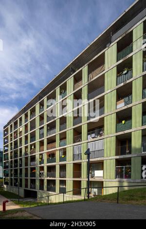 Immeuble résidentiel, 2010, rue Anne Torcapel, Genève, Suisse Banque D'Images