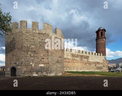 Château d'Erzurum en Turquie Banque D'Images