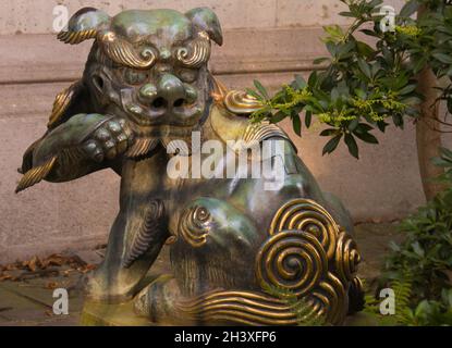 France, Paris, Musée Cernuschi, musée, statue chinoise, Banque D'Images