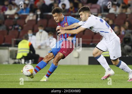 Barcelone, Espagne.30 octobre 2021.Barcelone, Espagne, 30 octobre 2021 : Philippe Coutinho (14 FC Barcelone) pendant, LaLiga Santander match entre Barcelone et Alaves au stade Camp Nou à Barcelone, Espagne.Rama Huerta/SPP crédit: SPP Sport presse photo./Alamy Live News Banque D'Images