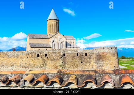 Monastère orthodoxe d'Alaverdi à Kakhetia, Géorgie Banque D'Images