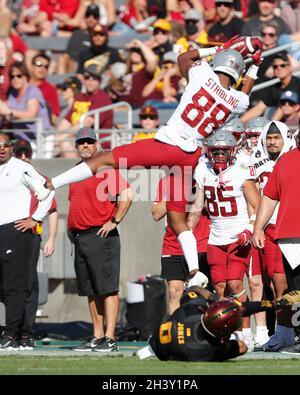Tempe, Arizona, États-Unis.30 octobre 2021. Entre Washington State Cougars et l'Arizona State Sun Devils au Sun Devil Stadium à Tempe, Arizona.Michael Cazares/Cal Sport Media.Crédit : csm/Alay Live News Banque D'Images