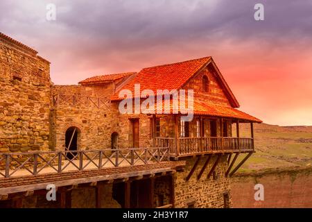Monastère en Géorgie David Gareji Banque D'Images