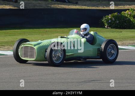 1950 Type 15 BRM V16 70 ans de parade BRM, Goodwood, samedi 18 septembre 2021.Le châssis n° 3 a été radie à Albi 1953.Ex Donington Museum. Banque D'Images