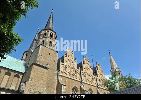 Cathédrale de Merseburg Saint-Johannes et Saint-Laurentius Banque D'Images