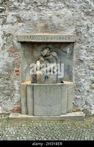 Fontaine française à Merseburg Banque D'Images