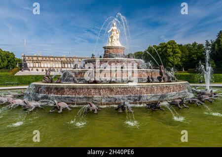 Fontaine de Latona à Herrenchiemsee Banque D'Images