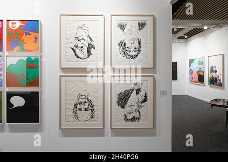 Paris, France.22 octobre 2021.47e édition de la FIAC (Foire internationale d'art contemporain) au Grand Palais Ephémère du 21 au 24 octobre 2021. Banque D'Images