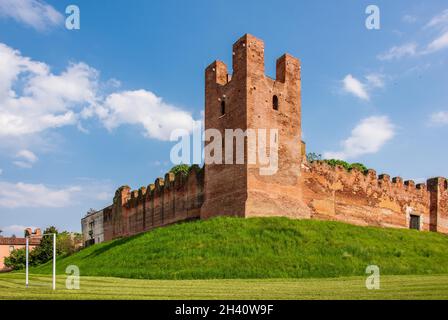 Les murs de Castelfranco Veneto Banque D'Images