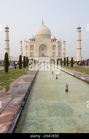 Taj Mahal, mausolée à Agra Banque D'Images