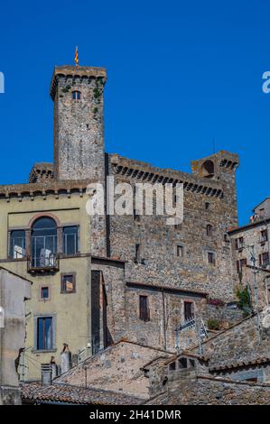 Le château de Bolsena Banque D'Images