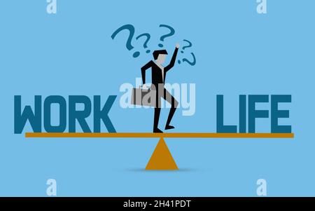Équilibre travail-vie concept Banque D'Images