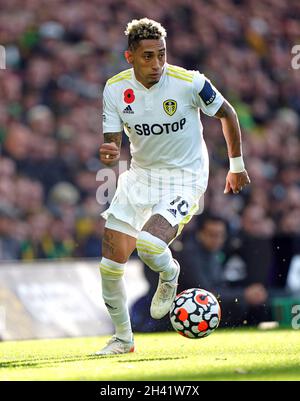 Raphinha de Leeds United en action pendant le match de la Premier League à Carrow Road, Norwich.Date de la photo: Dimanche 31 octobre 2021. Banque D'Images