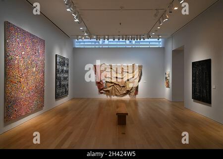 Artwok exposé lors de la vente aux enchères de la soirée '20/21st Centruy Seuing sale' à Christies le 29 octobre 2021 à New York. Banque D'Images