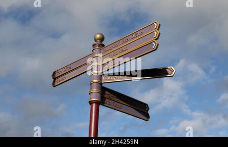 Birmingham, Royaume-Uni.31 octobre 2021.Un panneau indiquant tous les points du stade pendant le match de la Premier League à Villa Park, Birmingham.Crédit photo à lire: Darren Staples/Sportimage crédit: Sportimage/Alamy Live News crédit: Sportimage/Alamy Live News Banque D'Images