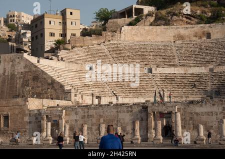 Théâtre romain, Amman, Jordanie, Moyen-Orient Banque D'Images