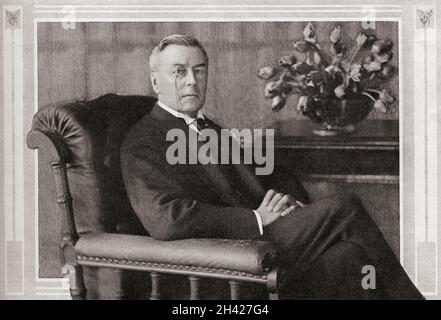 Joseph Chamberlain, 1836 – 1914.Homme d'État britannique, père du premier ministre Neville Chamberlain.Du monde et de sa femme, publié en juin 1906. Banque D'Images