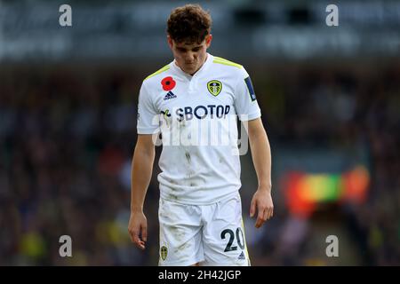 Carrow Road, Norwich, Royaume-Uni.31 octobre 2021.Premier League football, Norwich City contre Leeds United; Daniel James de Leeds United Credit: Action plus Sports/Alay Live News Banque D'Images