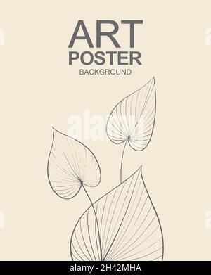 Illustration vectorielle florale botanique.Plans de contour Illustration de Vecteur