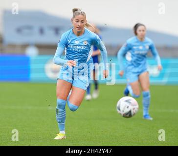 Manchester, Angleterre, 31 octobre 2021.Janine Beckie, de Manchester City, lors du match de la coupe féminine FA au stade de l'Académie, à Manchester.Le crédit photo devrait se lire: Andrew Yates / Sportimage Banque D'Images