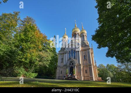 Église orthodoxe Saint Elisabeth à Wiesbaden Banque D'Images