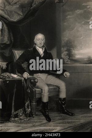 John Willis.Mezzotint par W. Say après R. Evans. Banque D'Images
