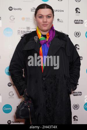 Daniel Lismore arrive pour la première britannique de la mise en scène de Peter Tatchell au Mayfair à Londres pendant le festival du film de Raindance.Date de la photo: Dimanche 31 octobre 2021. Banque D'Images