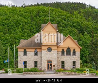 Alaska, Musée Skagway, extérieur Banque D'Images