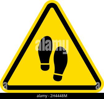 Veuillez retirer l'affiche de chaussures.Idéal pour les bureaux, les hôtels, les restaurants, les écoles, les hôpitaux et les magasins.Signes et symboles. Illustration de Vecteur