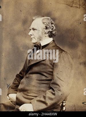 Sir William James Erasmus Wilson.Photographie d'Ernest Edwards, 1868. Banque D'Images