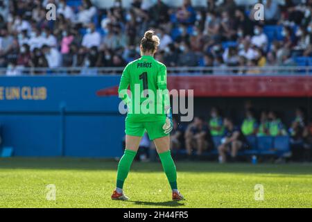 Barcelone, Espagne.31 octobre 2021.Sandra Panos du FC Barcelone vu pendant le match Primera Iberdrola entre le FC Barcelona Femeni et Real Sociedad Femenino à Estadi Johan Cruyff.final score; FC Barcelona Femeni 8:1 Real Sociedad Femenino.(Photo de Thiago Prudencio/SOPA Images/Sipa USA) crédit: SIPA USA/Alay Live News Banque D'Images