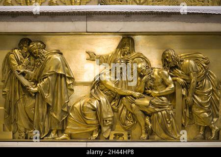 France, Paris, St-Sulpice, église, intérieur, Banque D'Images
