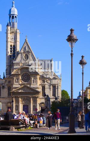 France, Paris, Saint-Étienne-du-Mont, Église, Banque D'Images