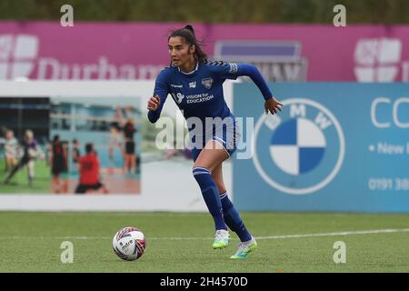 DURHAM, ROYAUME-UNI.LE 31 OCTOBRE, lors du match de championnat féminin de la FA entre le FC Durham et les Lionesses de Londres au château de Maiden, à Durham, le dimanche 31 octobre 2021.(Credit: Mark Fletcher | MI News) Credit: MI News & Sport /Alay Live News Banque D'Images