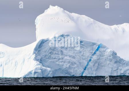 Iceberg au large de la côte du Groenland Banque D'Images