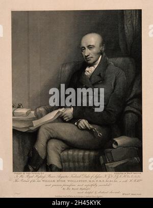 William Hyde Wollaston.Gravure de lignes par W. Skelton, 1830, après J. Jackson. Banque D'Images