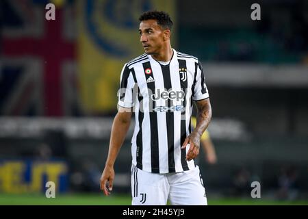 Vérone, Italie.30 octobre 2021.Portrait de Danilo (Juventus) au cours de Hellas Verona FC vs Juventus FC, football italien série A match à Vérone, Italie, octobre 30 2021 crédit: Independent photo Agency/Alay Live News Banque D'Images