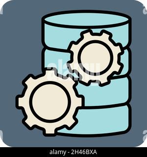 Paramètre de données, illustration, vecteur, sur fond blanc. Illustration de Vecteur