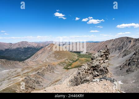 Randonnée dans les sommets de Grays et Torreys, Keystone, Colorado, États-Unis Banque D'Images
