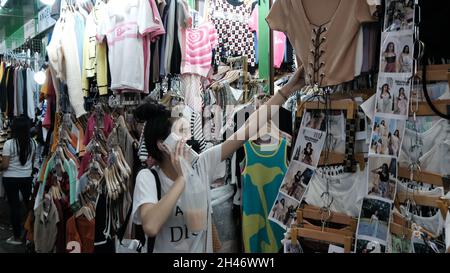 Baiyoke Gallery Pratunam Market Shopping Area à Bangkok en Thaïlande Banque D'Images