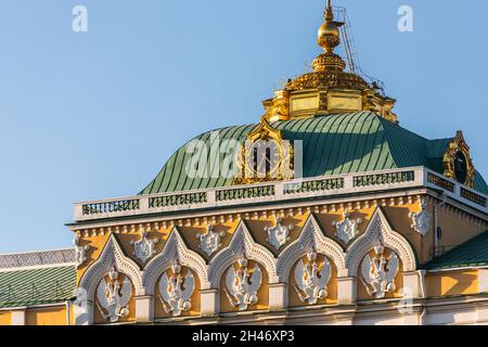 Kremlin de Moscou.Vue depuis le remblai du palais du Big Kremlin à Moscou. Banque D'Images